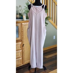 Sincerely Jules Dusty Pink Veluor corduroy Jumper Romper Jumpsuit Sz Xl